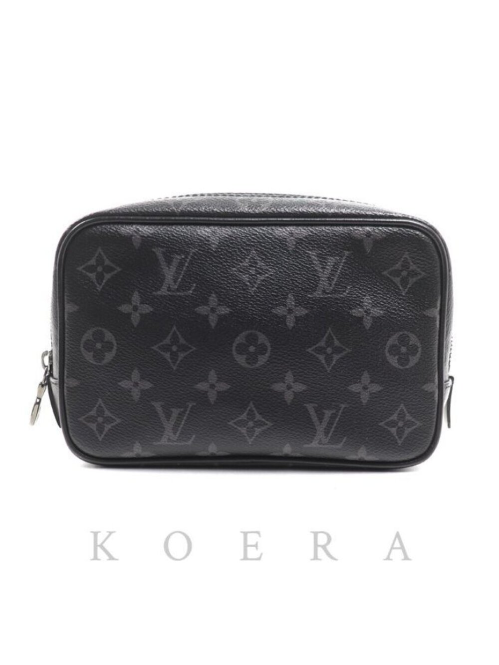 Louis Vuitton Trousse Toilette PM Clutch Monogram Eclipse Black Pouch